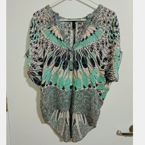 BCBGMaxAzria Ayanna Printed Top